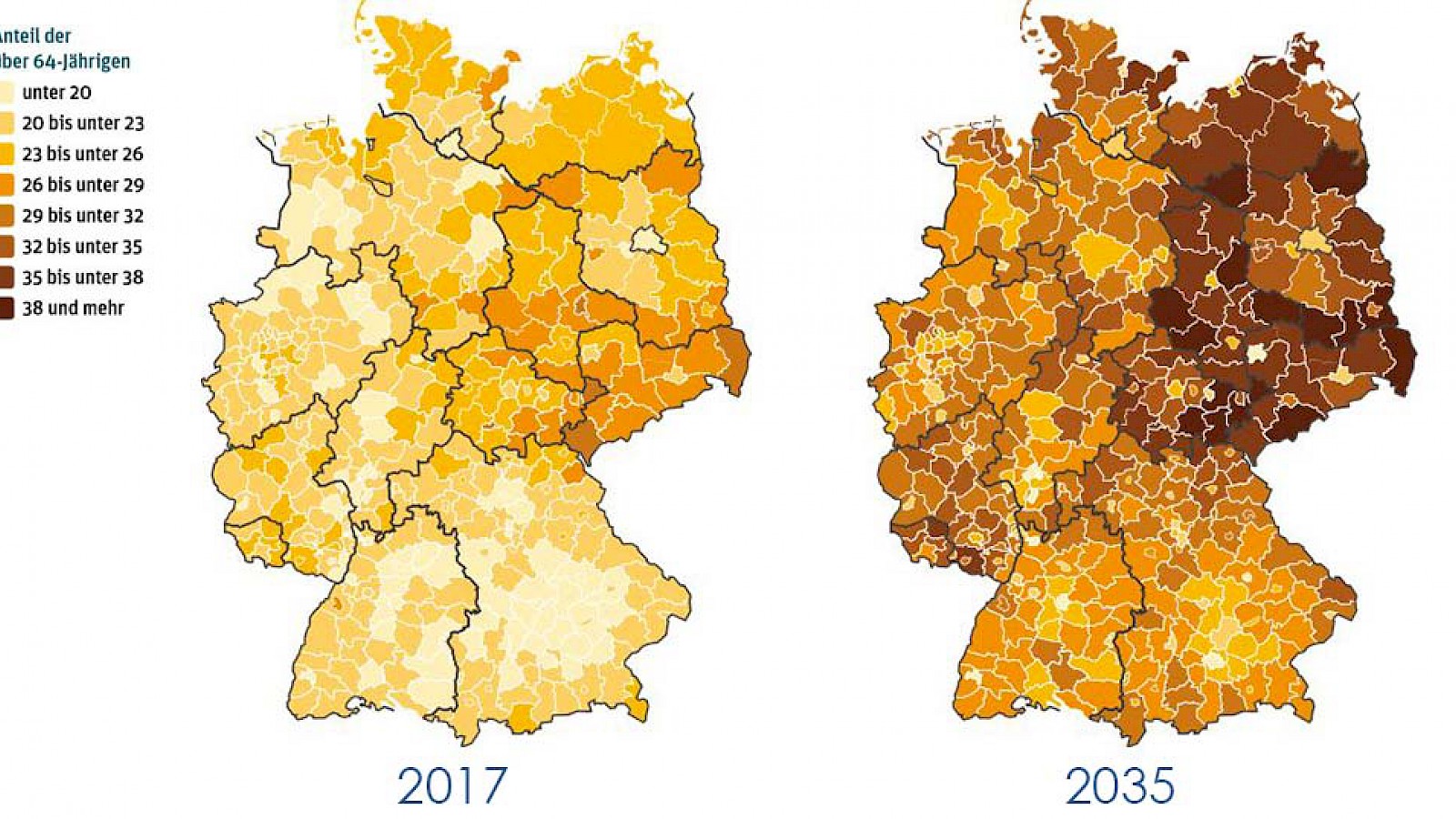 Demographischer Wandel: So entwickelt sich Deutschland bis 2035